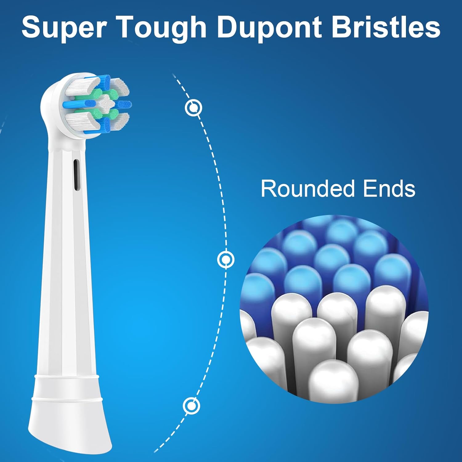 12 Pack iO Replacement Heads Compatible with Oral B iO, for Oral B iO 2/3/4/5/6/7/8/9/10 Series Toothbrushes, Medium Bristles, Soft Yet Effective, White