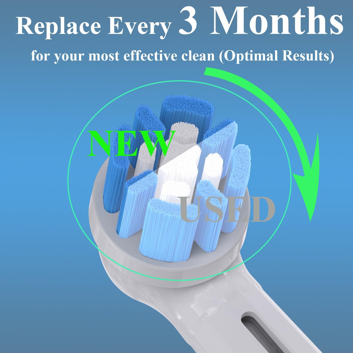 Replacement Toothbrush Heads Compatible with Oral b iO 3/4/5/6/7/8/9/10 Series Electric Toothbrush, Premium Grade Bristles, White, 8 Pack