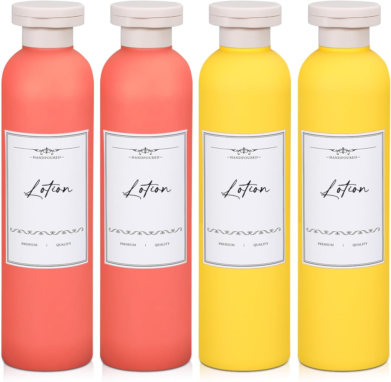 Travel Shampoo Bottle, Empty Plastic Squeeze Bottles 8.8oz with Flip Cap, Lotion Container for Toiletries Travel Size Shampoo and Conditioner