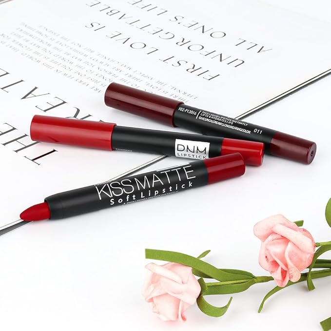BINGBRUSH Smooth Longwear Lipstick Pack Set, Matte Color Stick Ultimate Lip Crayon for Makeup Collection - Waterproof Velvet Lipgloss Lip Stain (18#)