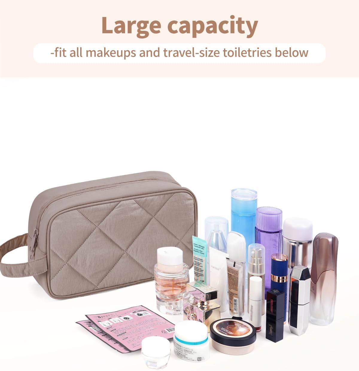 Narwey Travel Toiletry Bag for Women Traveling Dopp Kit Men Travel Bag for Toiletries Cosmetic Bag Makeup Bag Medicine Bag for Traveling