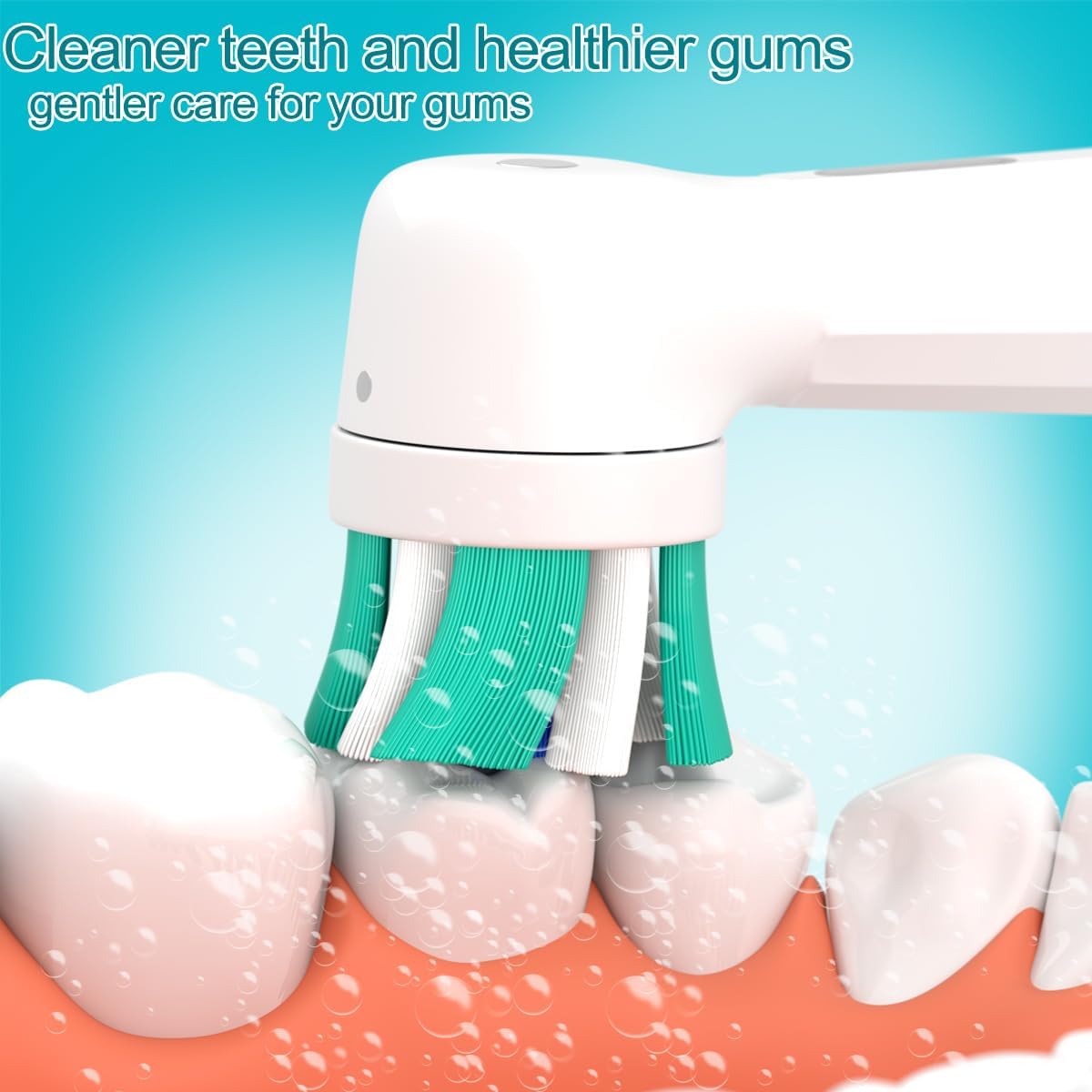 Replacement Heads Compatible with Oral B iO Electric Toothbrush, Toothbrush Heads Fit for Oral-B iO 2/3/4/5/6/7/8/9/10 Series with Covers, White 8pcs