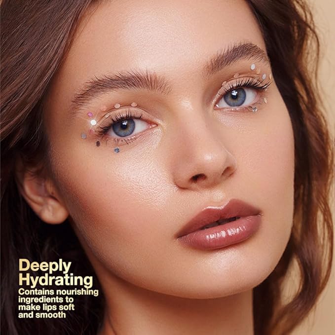 2Pcs Dark Brown Honey Tinted Lip Stain Lip Balm Lip Gloss Lipstick, Sheer Hydrating Lip Stains Tint, Moisturizing Lip Color for All Skin Tones, Nourishing Lip Balm with a Hint of Natural Black Cherry