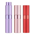 LISAPACK 8ML Atomizer Perfume Spray Bottle for Travel (3 PCS) Empty Cologne Dispenser, Portable Sprayer (Red, Pink, Purple)