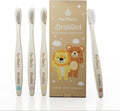 Oral Aid Bamboo Toothbrushes for Kids, Bamboo Handle, Eco-Friendly Kids Bamboo Toothbrush Set, Soft Bristle, Biodegradable Packaging, 4 Pack