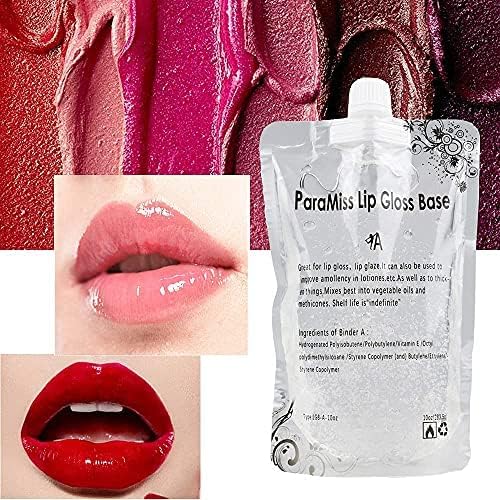 Clear Lip Gloss Base 10 Ounce (350 ML) Non-Stick Moisturizing Versagel Lip Gloss Base DIY Handmade Lip Balms Lip Plumper Making Organic Lip Gloss Supplies