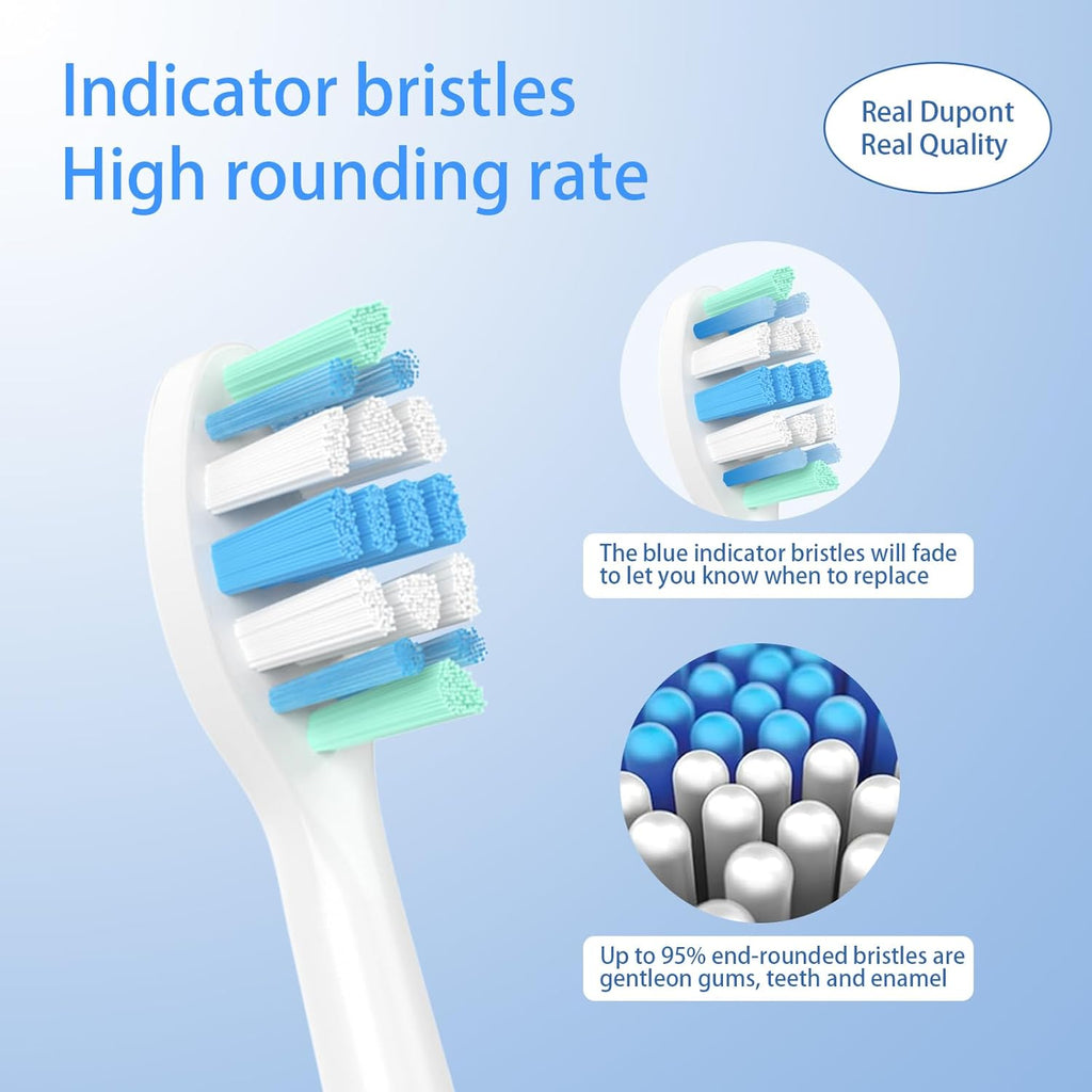 Replacement Toothbrush Heads for Philips Sonicare Replacement Heads, Electric Replacement Brush Head Compatible with Phillips Sonicare Electric Toothbrushes, 8 Pack