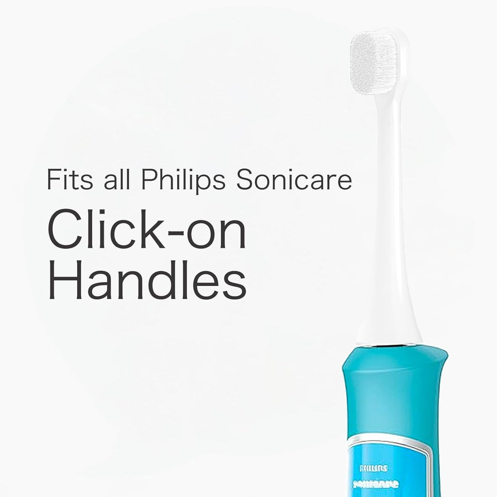 Replacement Brush Heads for Kids Compatible with Philips Sonicare, Extra Gentle 80μm Micro Bristles for Deep Cleaning & Gum Protection, High-Density Soft Brush for Ages 2–10, 3 Pack with Covers