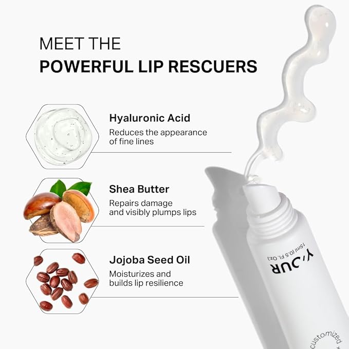 Y’OUR Intensive Healing Lip Balm & Overnight Lip Mask | Instantly Relieves & Repairs Dry, Chapped Lips | Deeply Hydrating Formula with Shea Butter & Rosehip Oil | Lightweight, Paraben & Silicon-Free