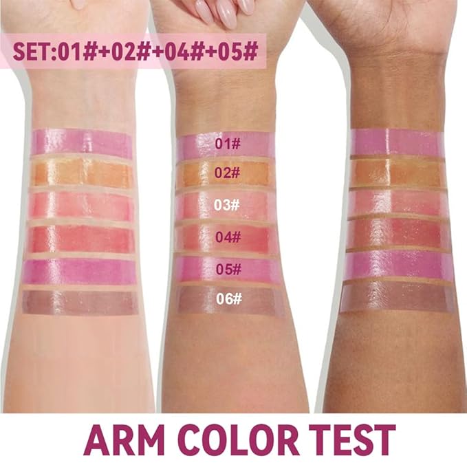 4Pc Light Gloss Tinted Buttery Lip Balm – Hydrating Lip Care with Nourishing Oils for Women’s Dry Lips, Natural Tint & Soft Gloss, Lip Plumper Moisture & Light Lip Stain Finish, Vegan #1+#2+#4+#5