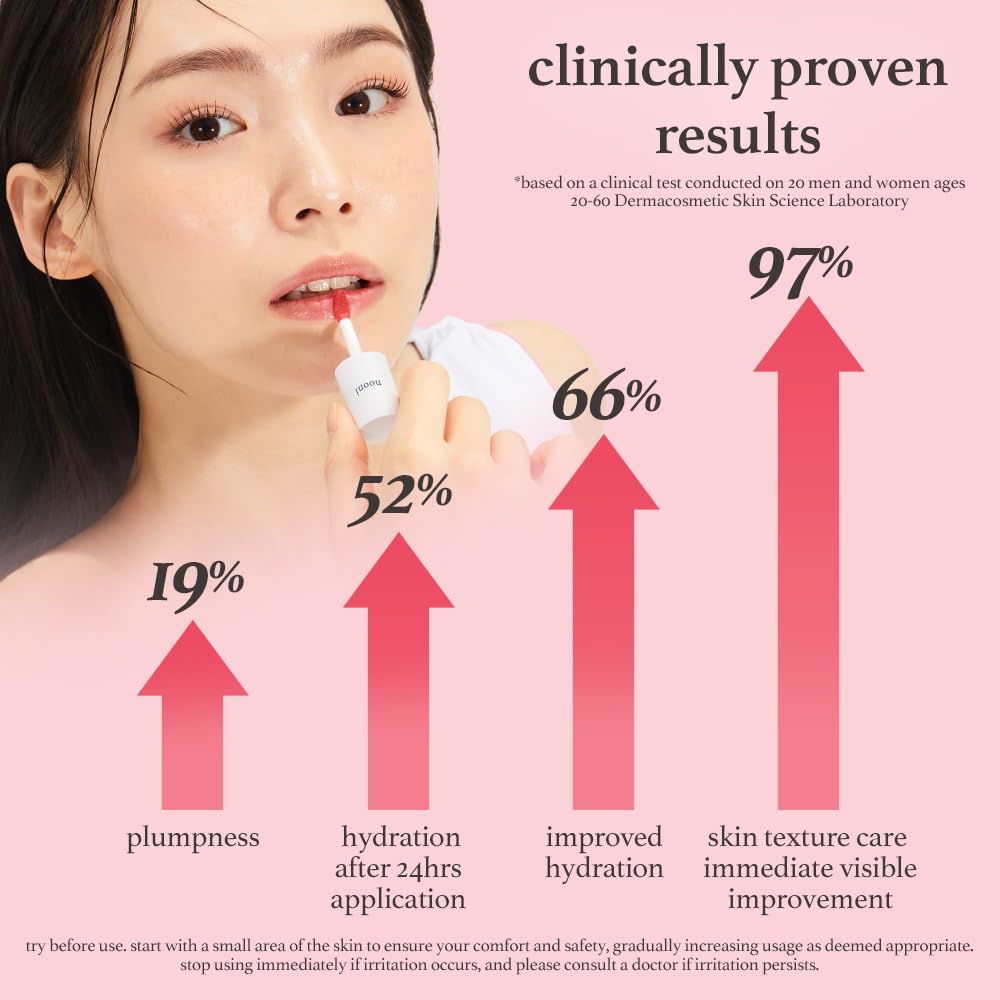 NOONI Korean Lip Oil - Appleplum | Long-Lasting, Moisturizing, Plumping, Revitalizing for Dry Lips, Waterproof, No Peel Off, Korean Tint, Hydrating, Stocking Stuffers, Makeup Set, 0.12 FL Oz