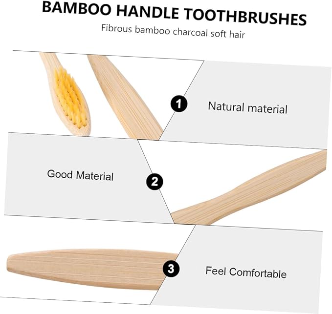 10 Pcs Toothbrush Soft Bristles with Smooth Handle for Home and Travel Personal Care Lightweight Eco-Friendly Teeth Brush