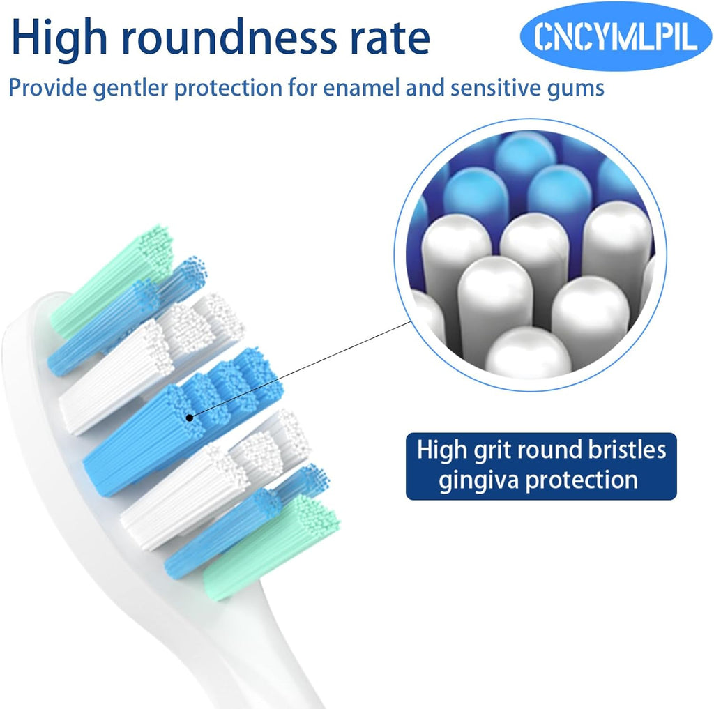 Replacement Toothbrush Heads for Philips Sonicare Replacement Heads, Electric Replacement Brush Head Compatible with Phillips Sonicare Electric Toothbrush, 8 Pack