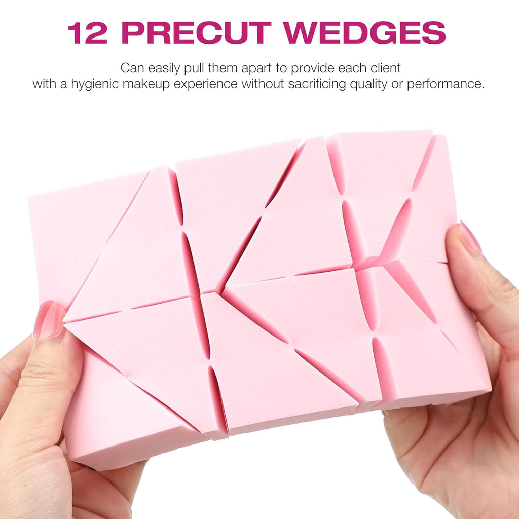 WSYUB Makeup Sponges Wedges, Disposable Makeup Applicator Cosmetic Wedges Sponges for Foundation Latex Free, Medium Size