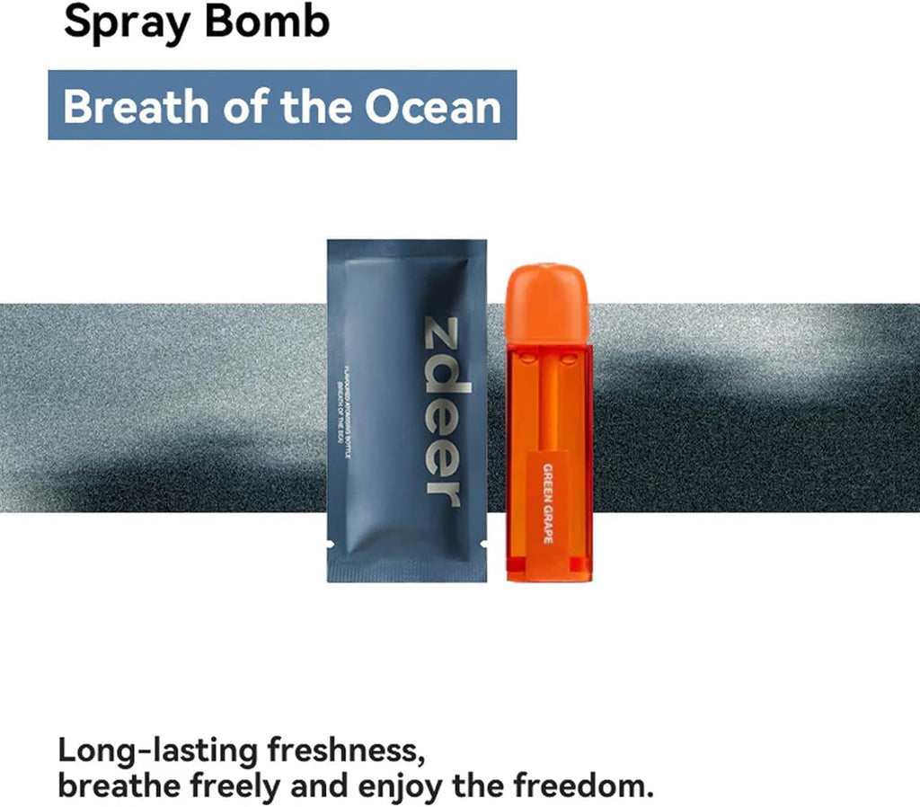 Smart Electric Oral Spray Refill for PW13 – 3-Pack (Breath of the Sea) – Ocean-Inspired Coolness for a Crisp, Clean Feel