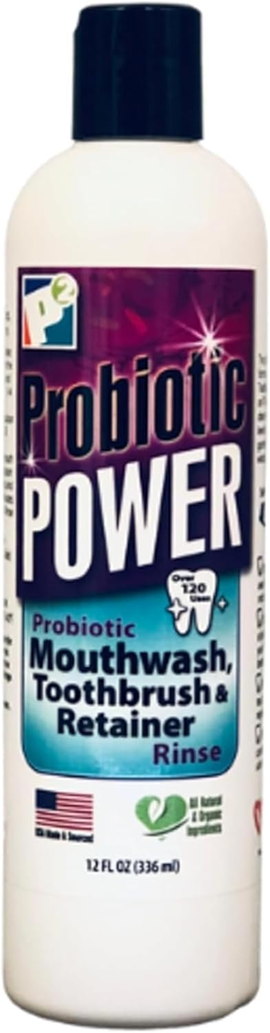 Mouthwash – Concentrated Spearmint Oral Rinse for Teeth, Gums, Retainers, Dentures, Braces, Toothbrushes, Mouth Guards, Travel, Home, Daily Dental Hygiene – 12 oz