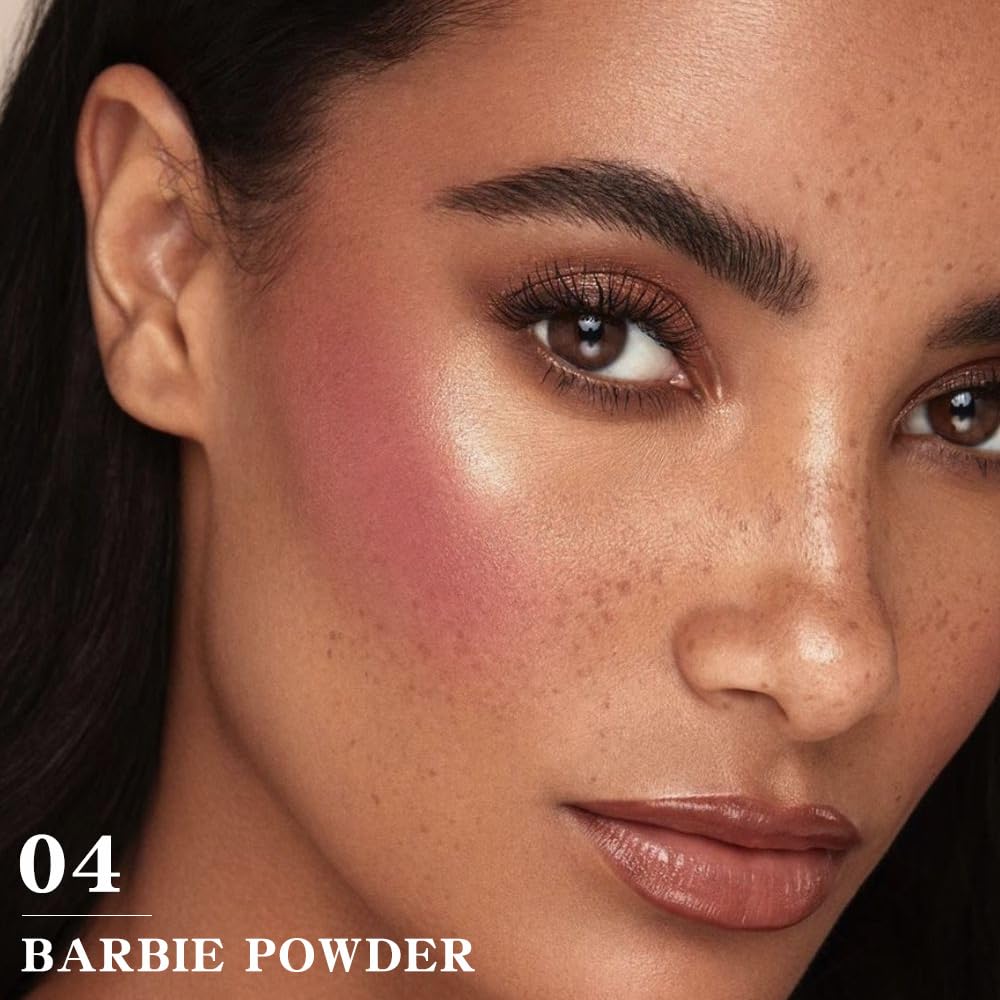 Matte Blush Powder for Cheeks, Cruelty Free Makeup – Long Lasting Natural Face Blusher Makeup, Lightweight Blendable Cheek Color Palette for Women All Skin Tones - #04 Vivid Pink