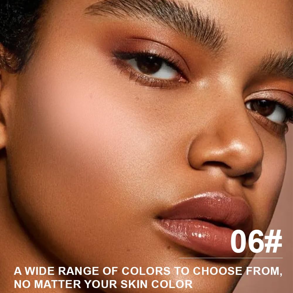 Matte Powder Blush for Cheeks – Long Lasting Natural Face Blusher Makeup, Lightweight Blendable Cheek Color for Women, Vegan & Cruelty-Free – #06 Nude Beige Pink