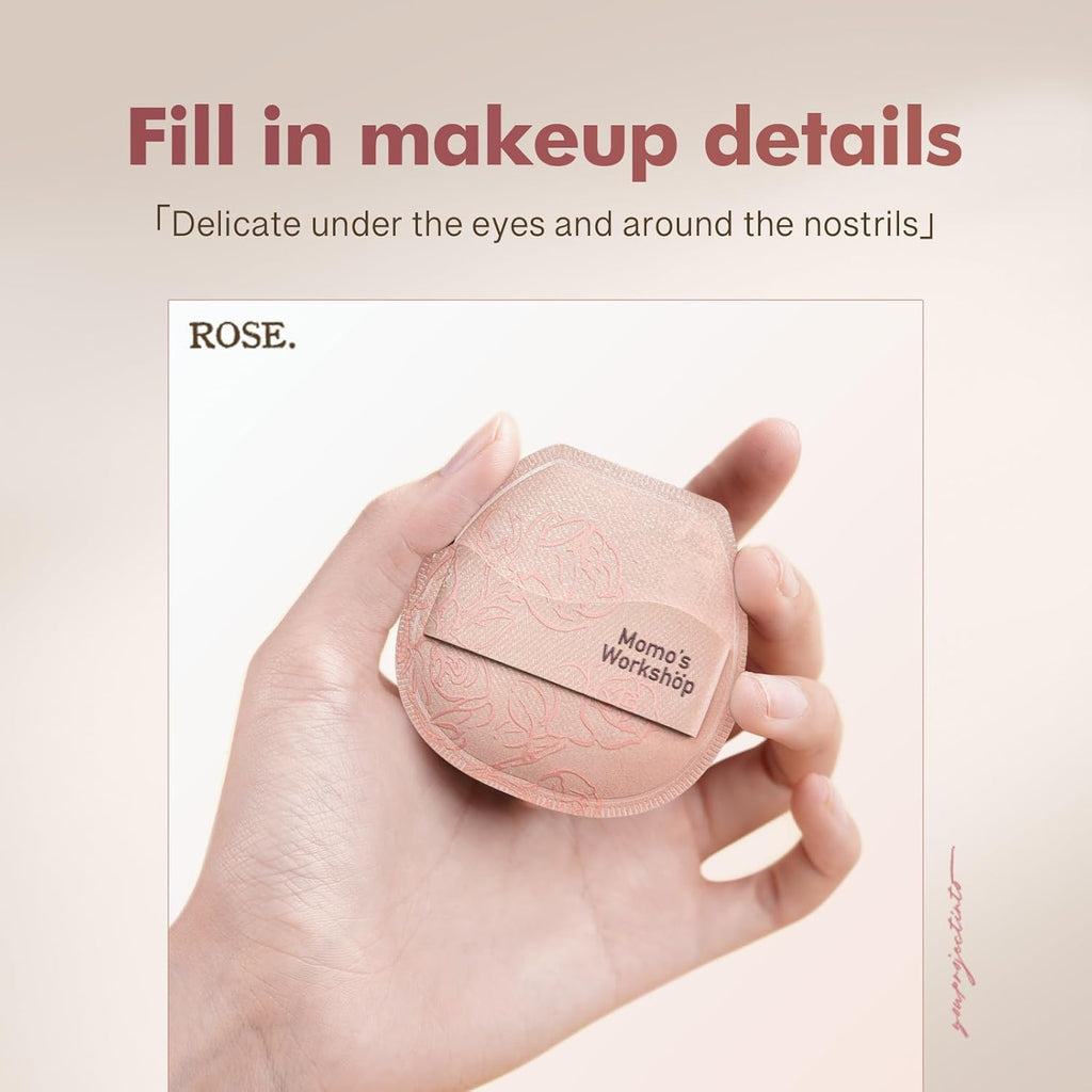 Makeup Sponge, Rubycell, Flat-cut Shape,Foundation Sponges with Glossy PU Leather, for Liquid/Sheer Foundations, Cosmetic Puff, Medium Bounce,Travel Friendly & Reusable,2pcs & Storage Case