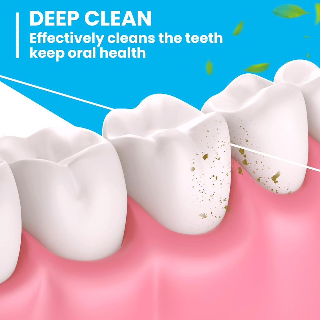 Geiserailie 72 Pack Dental Floss Bulk 50m Each Mint Travel Dental Floss Oral Care for Teeth and Gum Protection(Multicolor)