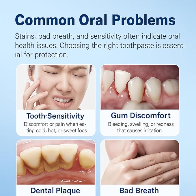 Double Mint Whitening Toothpaste 2 Pack, Intense Stain Removal for Yellow Teeth, Coffee Tea Wine & Smoker Stains, Deep Clean Anti-Plaque Fresh Breath Toothpaste, 100g Tubes