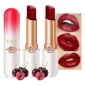 Kaely 2Pcs Hydrating Honey Lipstick Tinted Lip Balm, Black Red Cherry Color Changing PH Lipstick Makeup, Korean Magic Lip Stain Long Lasting Waterproof, labiales magicos 24 horas originales