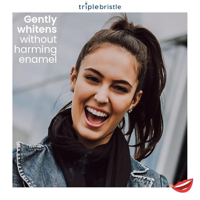 Triple Bristle Duo | 2 Sonic Toothbrushes with Dual Charging Station | Patented 3 Head Design | for Adults, Families & Couples Duo Teeth Whitening Strips