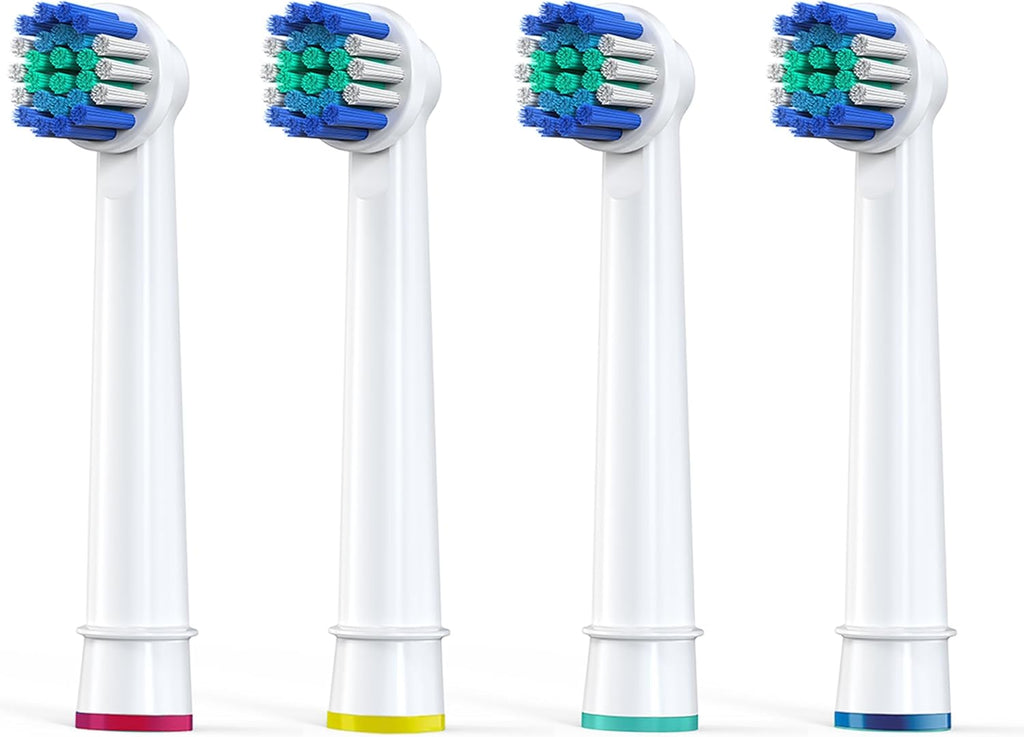 Replacement Toothbrush Heads Compatible with Oral B Braun, 4 Pcs Professional Precision Clean for Oral-b 7000, Clean, Oral B Pro 1000, 9600, 500, 3000, 8000