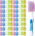 100PCS Portable Toothbrush Containers Travel Toothbrush Cap Cover Tooth Brush Caps Convenient for Travel, Home, Office and Hotel Use