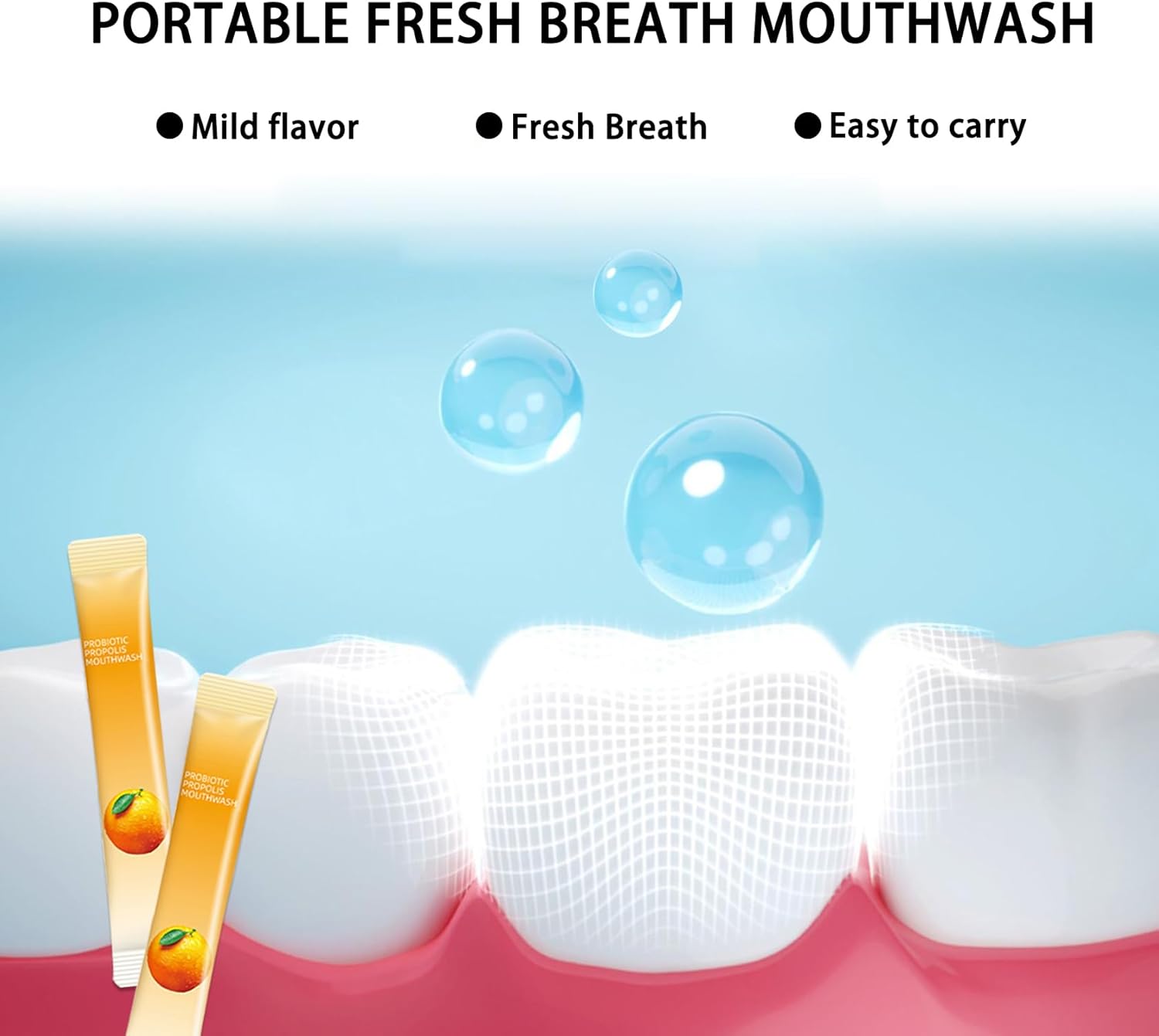 60PCS Travel Size Mouthwash,Portable Mini Mouthwash,Long-Lasting Freshness Travel Mouth Wash for Oral Care A20