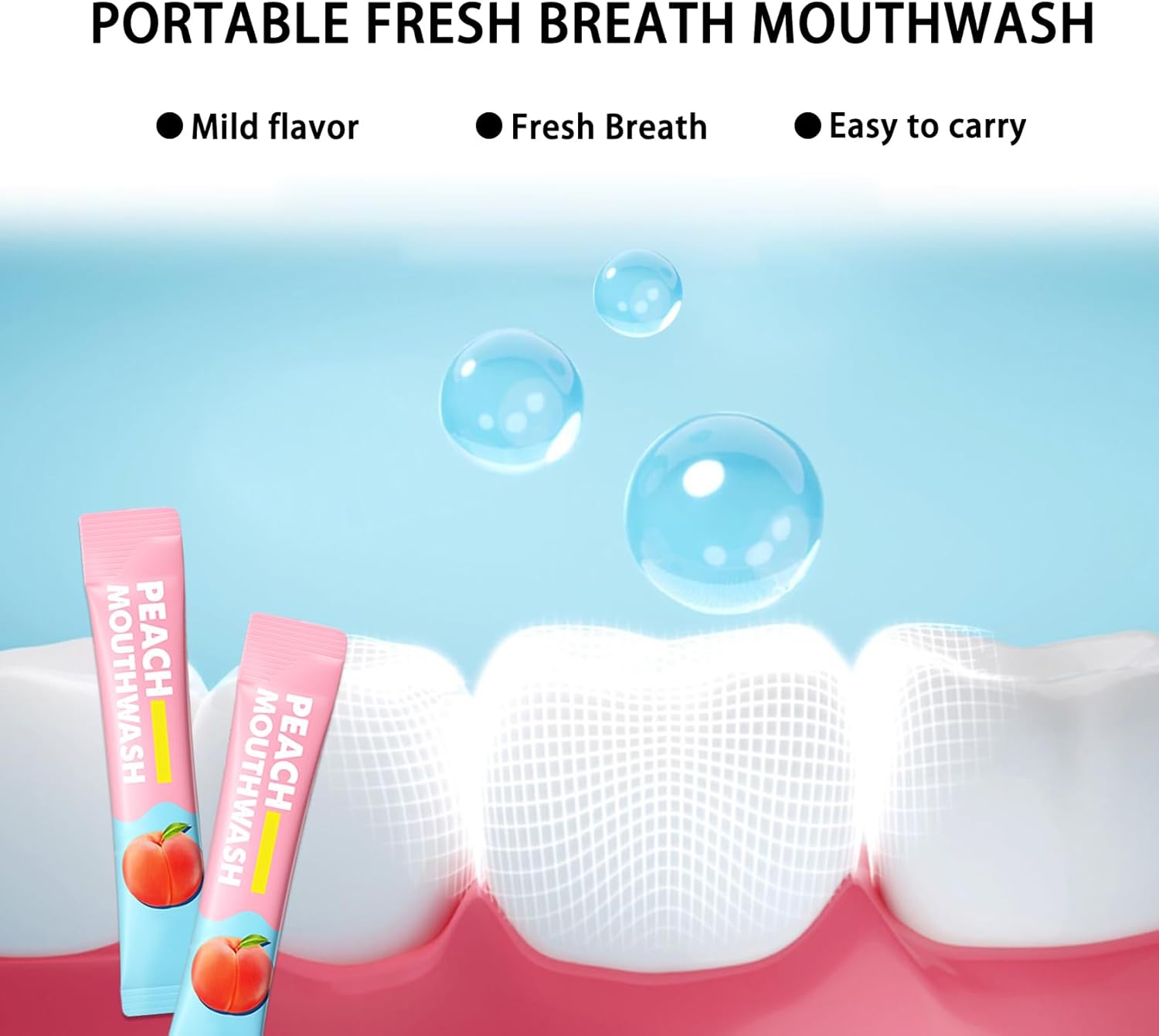 60PCS Travel Size Mouthwash,Portable Mini Mouthwash,Long-Lasting Freshness Travel Mouth Wash for Oral Care A29