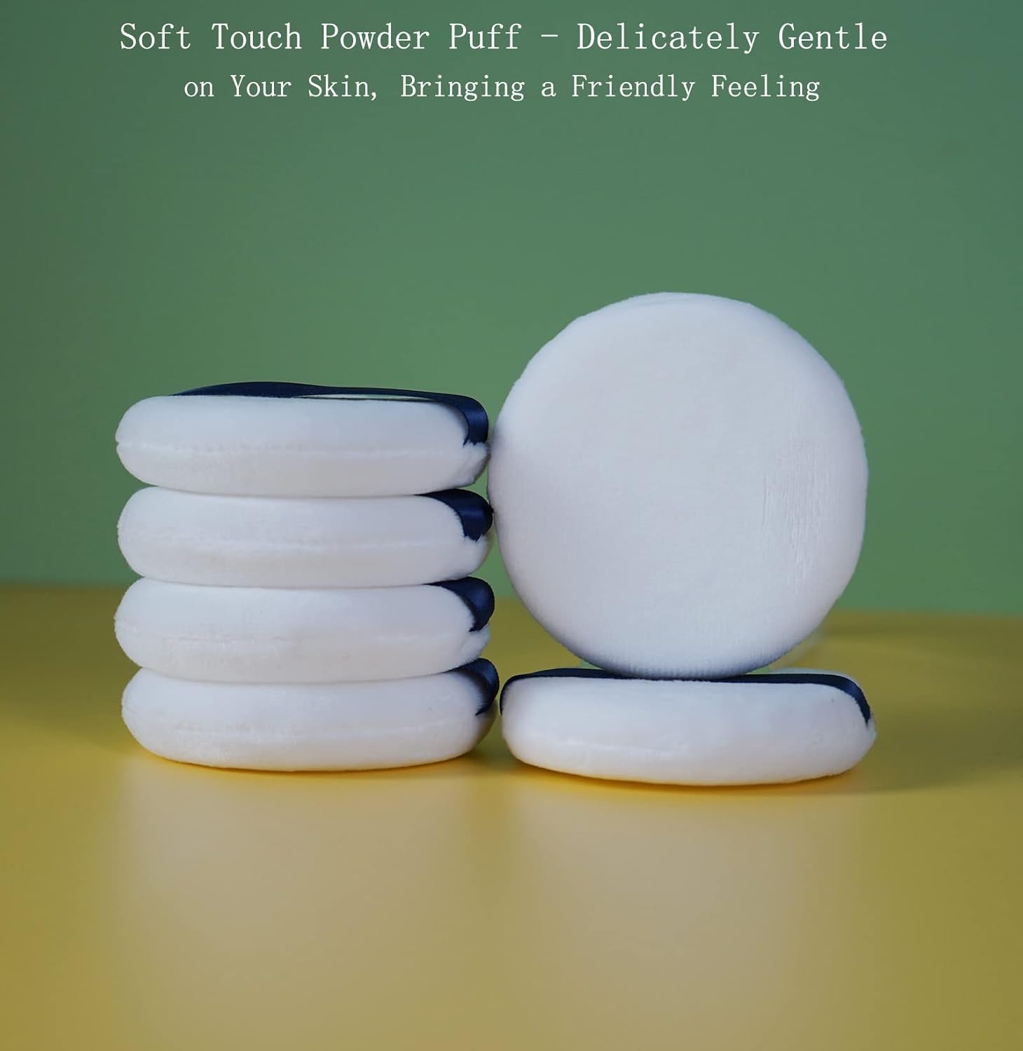 Powder Puff - 3.15 Inch Ultra Soft Washable Velour Makeup Powder Puffs for Face Powder, Setting powder, Body powder, Loose Powder, Other powders