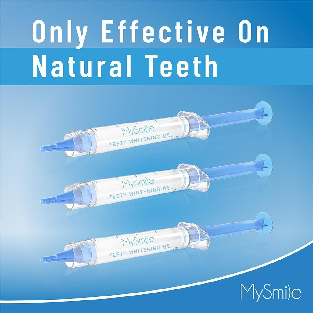 MySmile Teeth Whitening Kit with LED Light, 10 Min Non-Sensitive Fast Teeth Whitener with 3 Carbamide Peroxide Whitening Gel, Helps to Remove Stains from Coffee, Smoking, Wines, Soda, Food