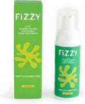 Fizzy 3-in-1 Foam Cleaner for Aligner, Retainer, Denture, Night Guard, MouthGuard, Invisalign | Free of Alcohol, SLS, Fluoride | Xylitol Mouthwash & Foam Toothpaste| Travel-Size, Mint Cucumber