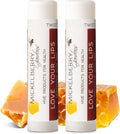 Mickelberry Gardens Love Your Lips All-Natural Organic Beeswax Lip Balm – Hydrating, Healing, and Moisturizing Chapstick for Men, Women, and Kids (2 Pack, Tinted)