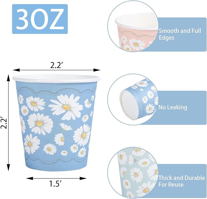 Lamosi 3 oz Bathroom Cups 1200 Pack, 3 oz Paper Cups, Mouthwash Cup, Mini Paper Cup for Parties, Picnics, Barbecues, Travel and Events