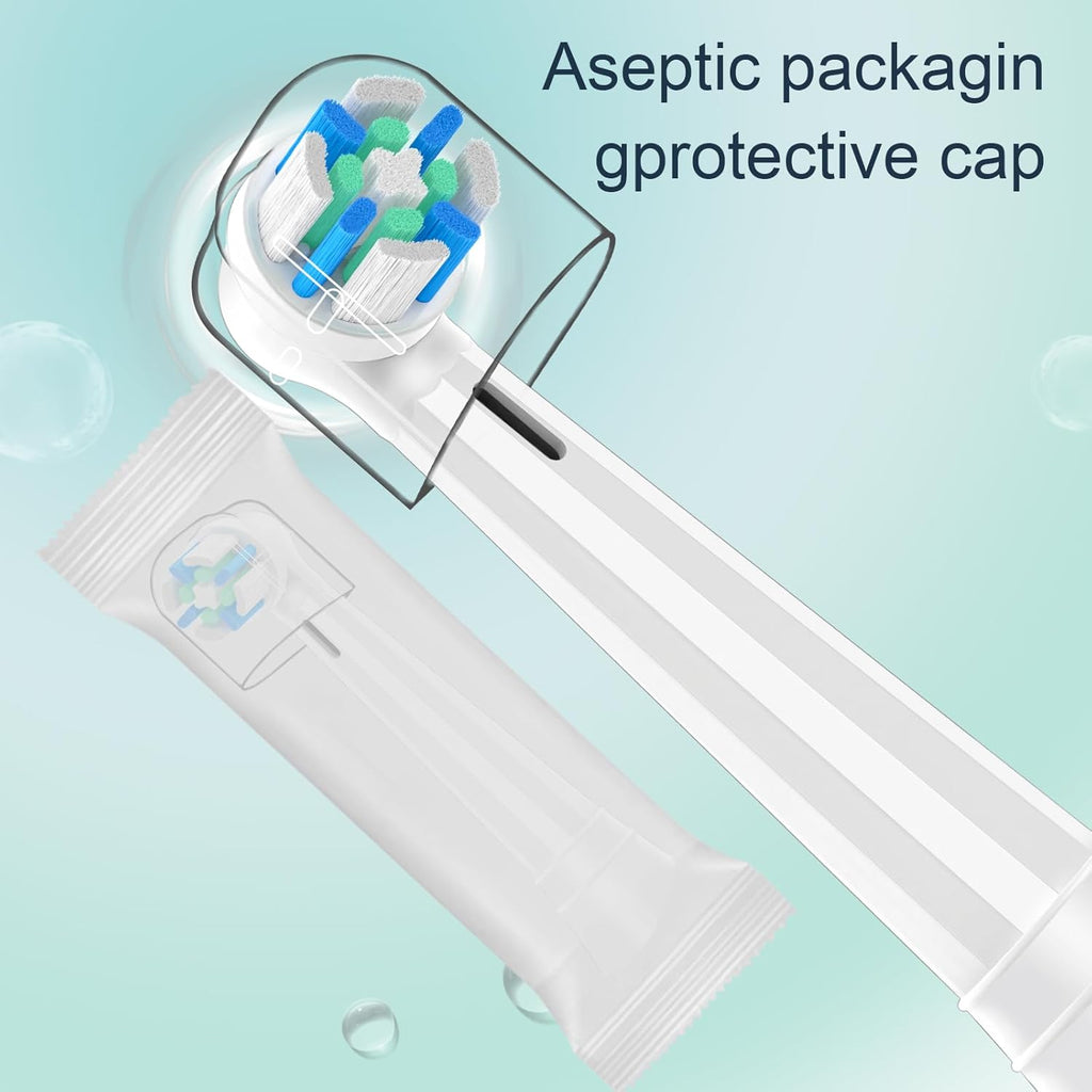 10PACK Replacement Toothbrush Heads Compatible with Oral B iO Series 2/3/4/5/6/7/8/9/10 Electric Toothbrush,Round Brush Heads for Gentle Gum Care & Deep Cleaning,White