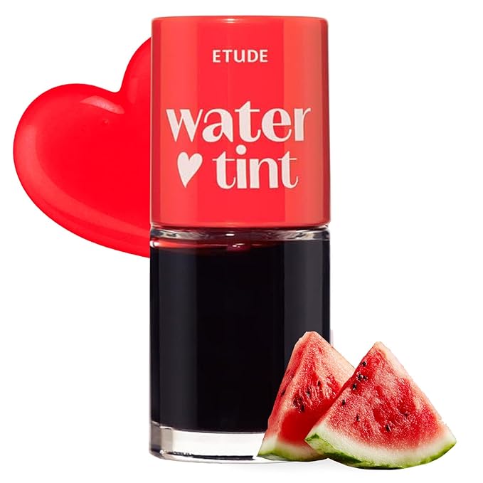 ETUDE Dear Darling Water Tint – Watermelon Ade | Korean Lip Stain & Lip Tint for Hydrated Pink Lips, Smudge-Proof Long-Lasting Lip & Cheek Makeup | K-Beauty Gift, Stocking Stuffers