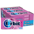 ORBIT Bubblemint Chewing Gum Sugar Free, 12 Packs of 14-Pieces (168 Total Pieces) Gum Packs Bulk