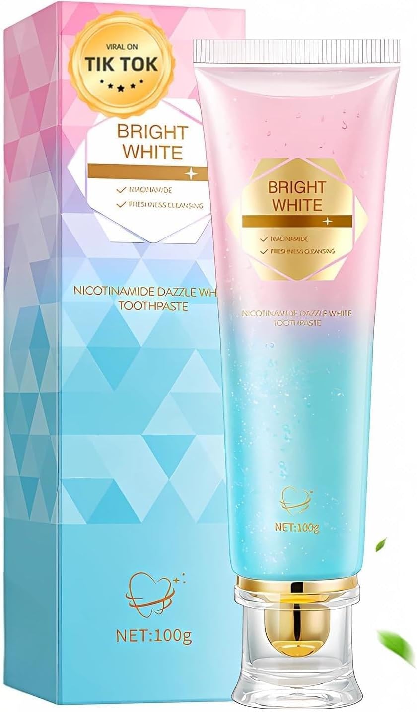 Niacinamide Whitening Toothpaste, Niacinamide Toothpaste with Natural Gentle Care Deep Stain Removal Clean, It Has a Powerful Effect of Whitening Teeth (1PC)