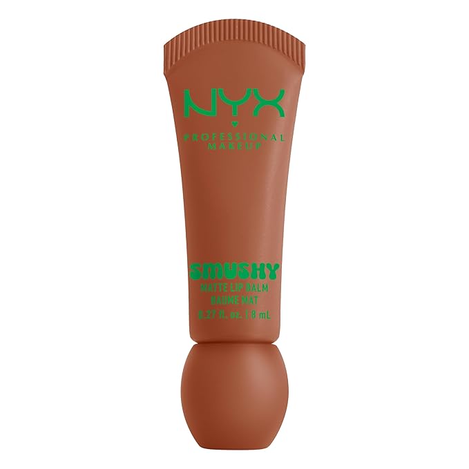 NYX PROFESSIONAL MAKEUP Smushy Matte Lip Balm, Tinted Lip Moisturizer with Soft, Matte Finish - Soft Smile (Soft Nude)