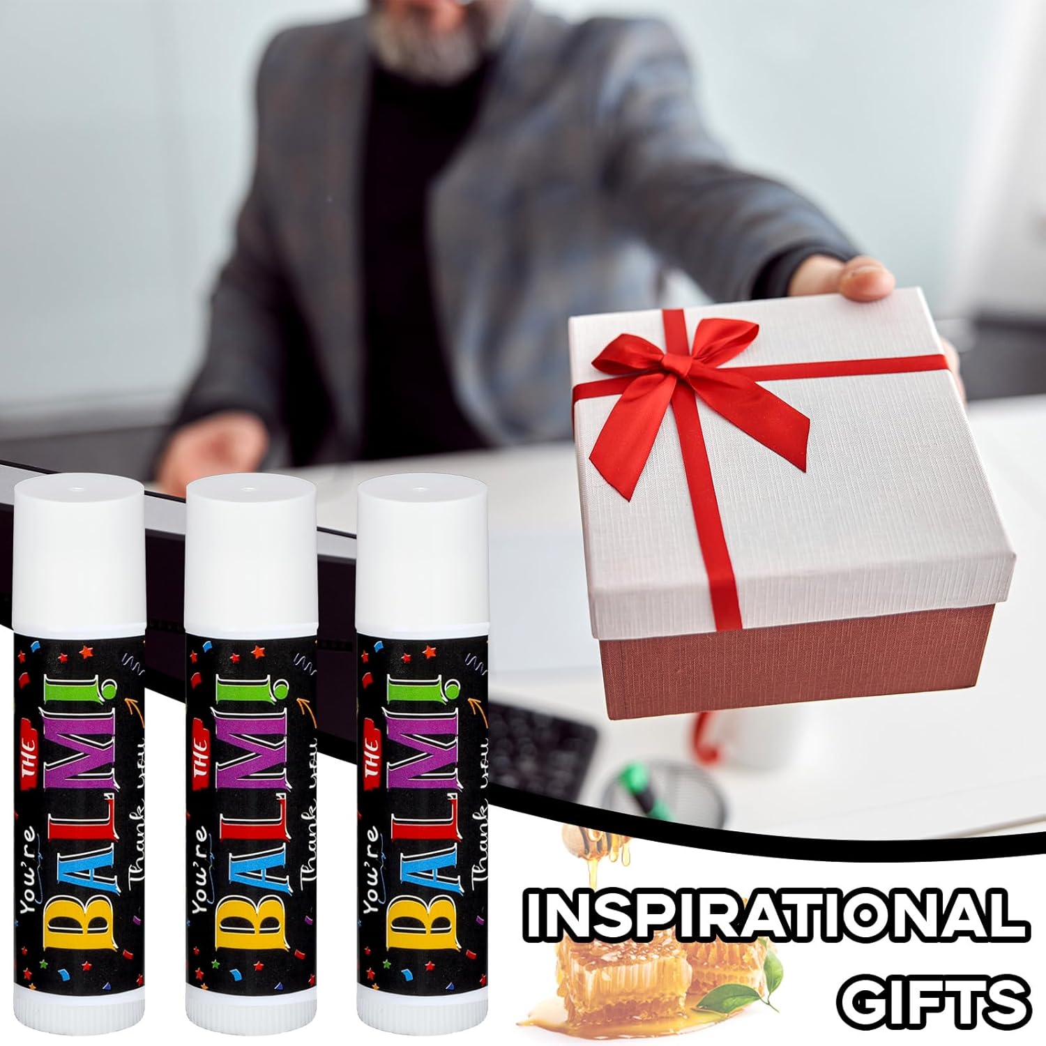 Christmas Appreciation Gifts Bulk Lip Balms Employee Team Appreciation Thank You Gifts Party Favors Stocking Stuffers for Xmas Nurse Teachers Volunteers Coworkers Staff(150 Pack)