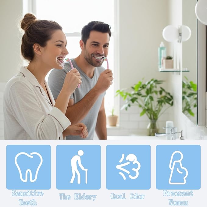 6 Pack Soft Bristle Toothbrush Multicolor Manual Toothbrushes for Sensitive Teeth Tapered with Brush Head Protector Saves Brushing Time for Family Pregnant Elderly