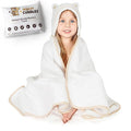 Premium Toddler Towels with Hood - Extra Soft Rayon from Bamboo Toddler Bath Towel (White)