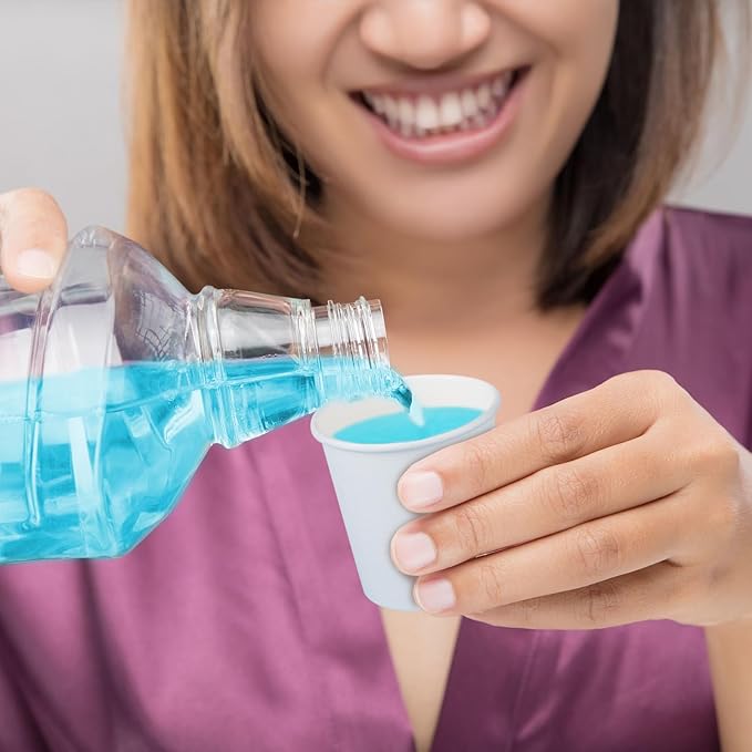 SIUQ 600 Pack 4 oz Paper Cups, Disposable Mini Bathroom Mouthwash Cups, Hot/Cold Drinking Cups, White Disposable Paper Cups for Bathroom, Home, Party, Office, Picnic, Travel