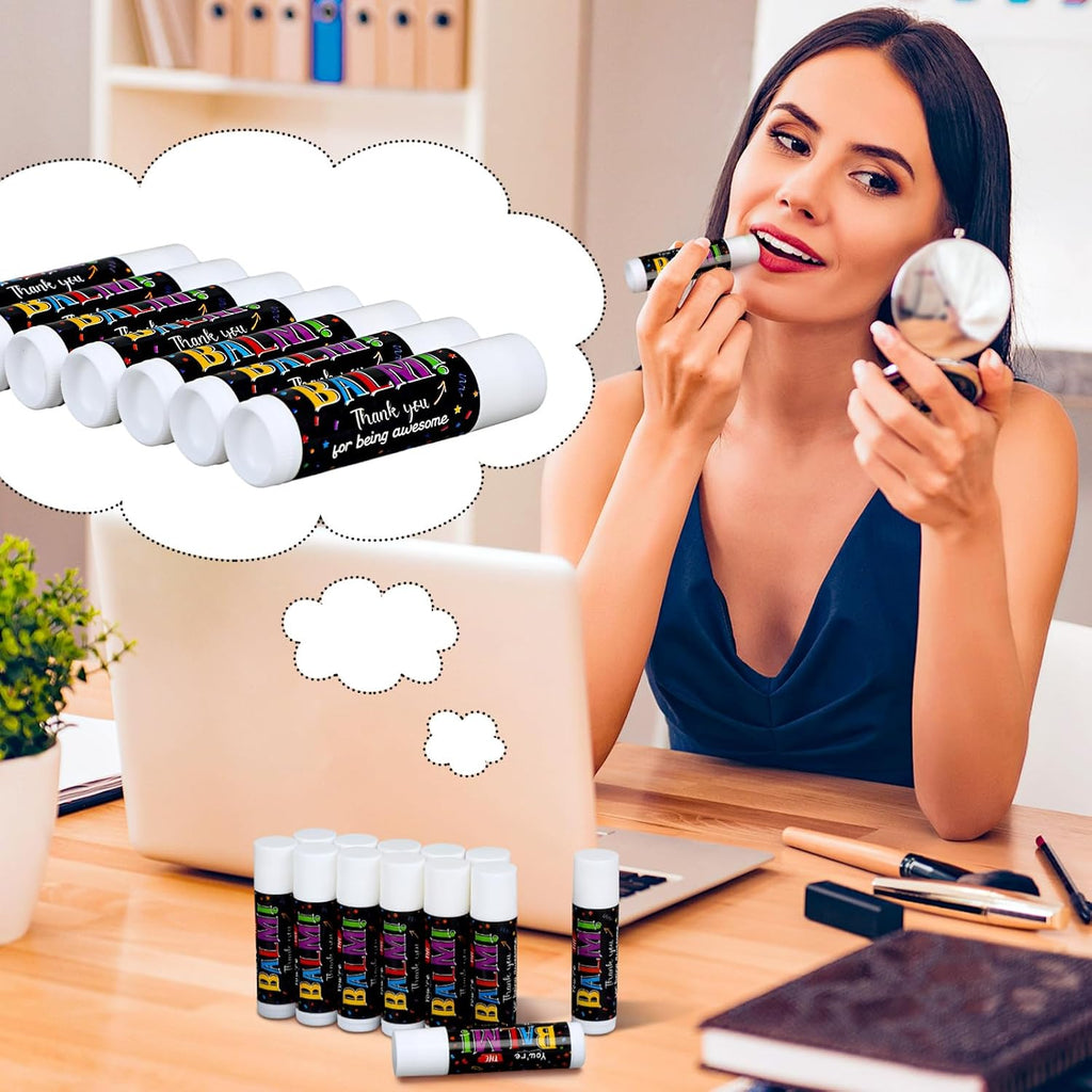 Christmas Appreciation Gifts Bulk Lip Balms Employee Team Appreciation Thank You Gifts Party Favors Stocking Stuffers for Xmas Nurse Teachers Volunteers Coworkers Staff(150 Pack)