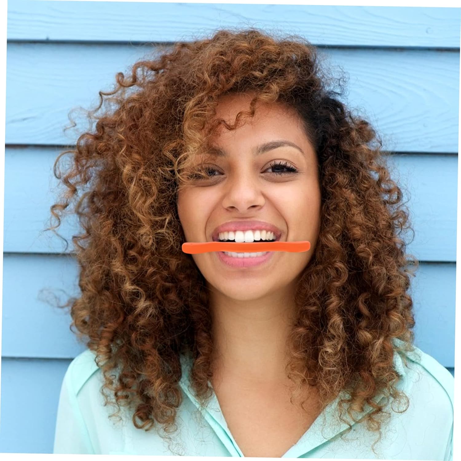 2pcs Smile Practice Tool Silicone for Oral Muscle Strengthening Lips Shaper and Mouth Exerciser and Compact Design for Speech and