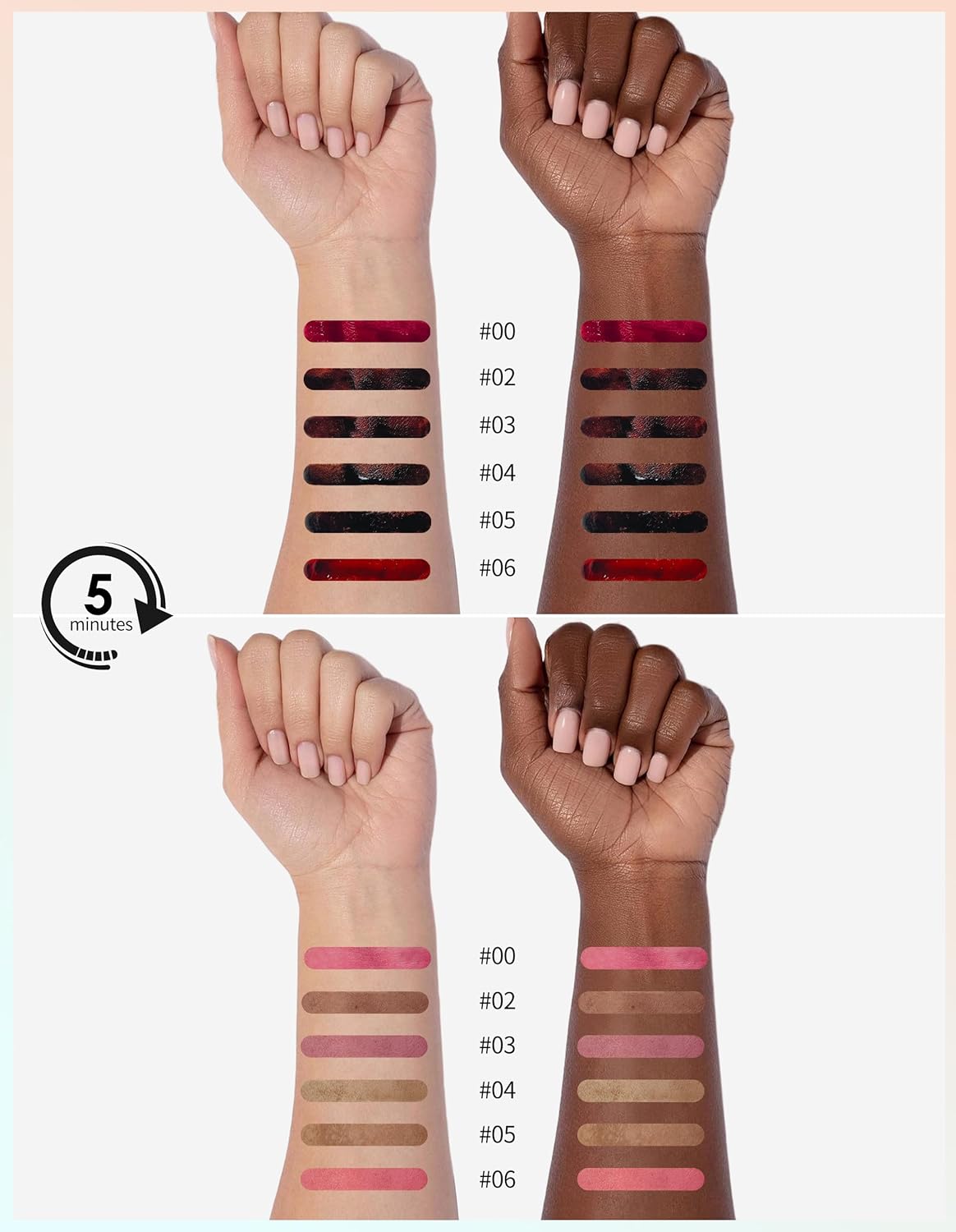 Erinde Peel Off Lip Liner Stain, Long Lasting Tattoo Lip Liner with Tweezer, Matte Finish Peel Off Lip Stain, Waterproof Transfer Proof Lip Stain Peel Off, Non-Stick Cup Nude Lip Stain Lipliner, 00