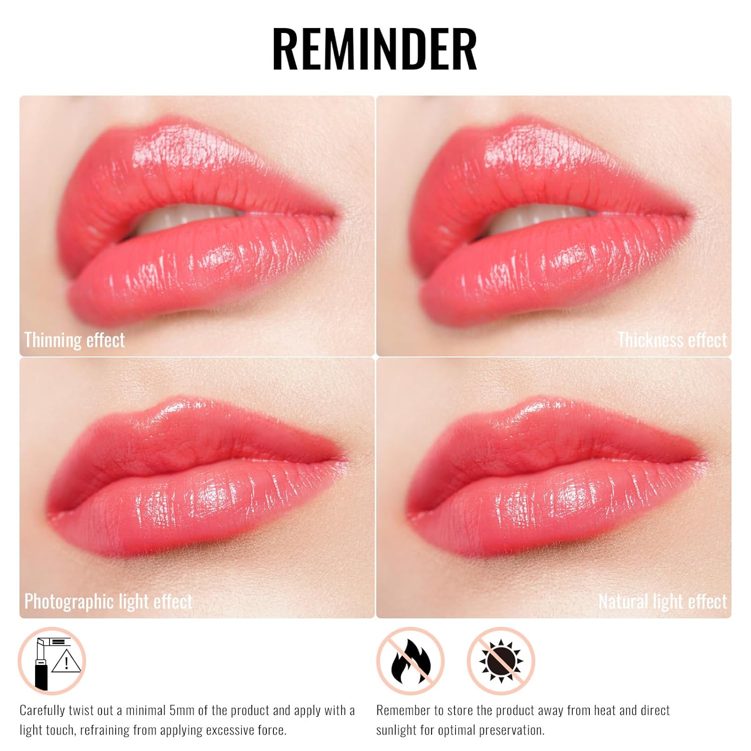 Oulac Watermelon Pink Lipstick - Moisturizing Lip Stick Glossy Tinted Lip Balm, Sheer Shine Juicy Finish, Lightweight and Hydrating Formula for Dry Lip Care, Vegan 2.2g/0.07oz (11)