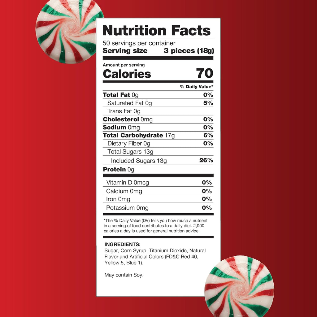 Starlight Mints - 2 Pound Pack (About 150 Count) - Peppermint Candy - Pinwheel Bulk Mints Individually Wrapped - Mint Candy for Office Bowls, Parties and Events